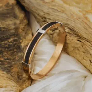 Rose-Gold-Anti-Tarnish-Mens-Bracelet-with-Black-Cable-Detailing-Lifestyle-300x300.webp