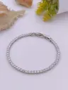Silver Tennis Bracelet with Sparkling Stones