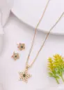 Anti-Tarnish Starry Sparkle Necklace & Earring Set