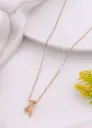 Anti-Tarnish Criss-Cross Sparkle Pendant Necklace