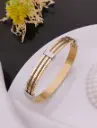 Gold and Silver Stainless Steel Cable Bracelet