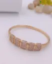 Rose Gold Cubic Zirconia Bangle Bracelet