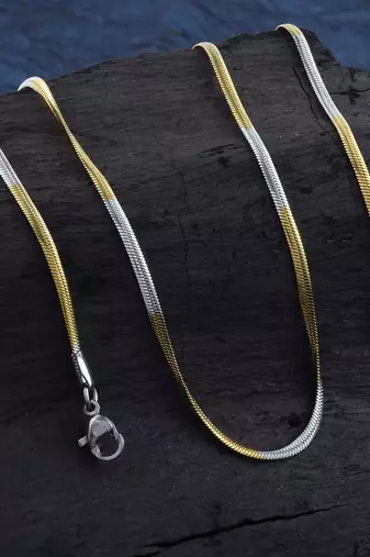 Dual-Tone Anti-Tarnish Chain – Gold & Silver, Always Gleaming